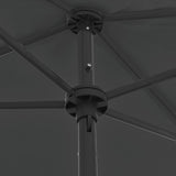 Beach Parasol Anthracite 180x120 cm 314721