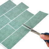Decorative Stickers 50 pcs Grey Green 29 x 21 cm 42046152