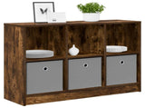 Sideboard with Drawer Smoked Oak 88.5 x 27.5 x 63.5 cm 8000512