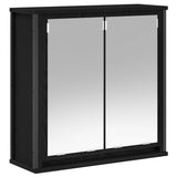 2 Piece Bathroom Furniture Set Black Oak Engineered Wood 3328364