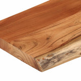 Wall Shelf 70x30x2.5 cm Rectangular Solid Wood Acacia Live Edge 370237