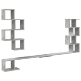 Wall-Mounted TV Shelf Concrete Grey 160 x 15 x 94 cm 8012311