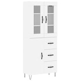Highboard White 69.5x34x180 cm Engineered Wood 3198497