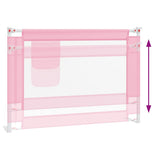 Toddler Safety Bed Rail Pink 90x25 cm Fabric 10198