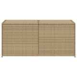 Garden Storage Box Mix Beige 283L Poly Rattan 365315
