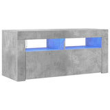 TV Cabinet with LED Lights Concrete Grey 90x35x40 cm 804323