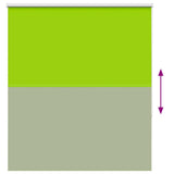 Roller Blind Blackout Leaves Green 140x150 cm Fabric Width 136.6 cm Polyester 4011266