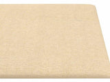 Wall Headboard 12 pcs Cream 90 x 15 cm Fabric 4008357
