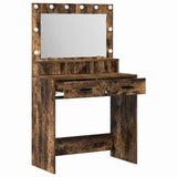 Dressing Table Smoked Oak 79 x 41 x 135 cm Engineered Wood 865086