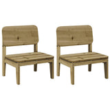 Garden Chairs 2 pcs 60x52.5x72 cm Impregnated Wood Pine 859326