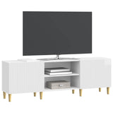 TV Cabinet High Gloss White 150 x 31 x 50 cm Engineered Wood 894689
