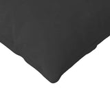 Sofa Pillows 2 pcs Black 120 x 40 cm Fabric 42013814