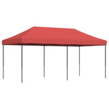 ZNTS Foldable Party Tent Pop-Up Burgundy 580x292x315 cm 4004939