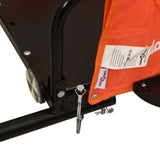 Bike Trailer Orange Oxford Fabric and Iron 94166