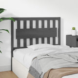 Bed Headboard Grey 105.5x4x100 cm Solid Wood Pine 818557
