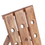 Wine Rack for 15 Bottles 26x50x70 cm Solid Mahogany Wood 283900