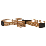 Outdoor Sofa Set 9 pcs Natural Solid Acacia wood 3383182