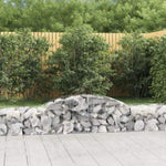Arched Gabion Baskets 17 pcs 300x50x40/60 cm Galvanised Iron 3146660
