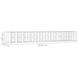 Outdoor Dog Kennel Galvanised Steel 29.04 m 3082292