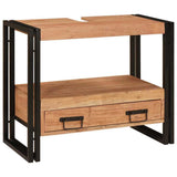 Vanity Cabinet Brown 71 x 33 x 58 cm Solid Acacia Wood 4102770