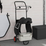 Saddle Trolley Foldable Black Steel 172503