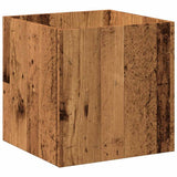 Planter Box Old Wood 40x40x40 cm Engineered Wood 857027