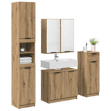 Bathroom Furniture Set 4 pcs Artisan Oak Engineered Wood 3416028