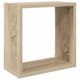 Wall Cube Shelves 6 pcs Sonoma Oak 30x15x30 cm 807009