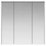Bathroom Mirror Cabinet Black Oak 73.5 x 15.5 x 70 cm 889256