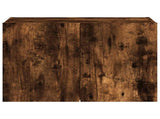 TV Wall Cabinet with LED Lights Smoked Oak 60x35x41 cm 837310