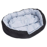 Reversible & Washable Dog Cushion Grey and Black 110x80x23 cm 171209