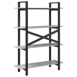 Bookshelf Grey Sonoma 100 x 33.5 x 140 cm Engineered Wood 883943