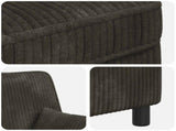 XL Armchair with Cushions Anthracite 1.5 Lines Fabric 42043479