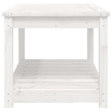 Garden Table White 82.5x50.5x45 cm Solid Wood Pine 824135