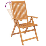 Garden Dining Set Natural wood Solid acacia wood Medium 3079643