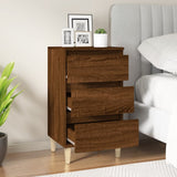 ZNTS Bedside Cabinet Brown Oak 40x35x70 cm Engineered Wood 819667