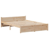 Bed Frame without Mattress 140x190 cm Solid Wood Pine 3301680