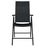 9 Piece Garden Dining Set Black 3099106