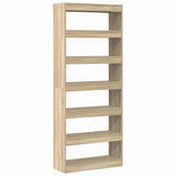 Book Cabinet Sonoma Oak 80 x 30 x 198 cm Engineered Wood 3333918