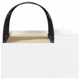 Bed with Tunnel 4 pcs White and Black Engineered Wood 3423670