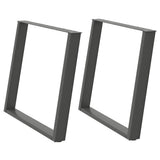 Dining Table Legs U-Shaped 2 pcs Anthracite 90x cm Steel 4012802