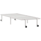Bed Frame without Mattress Foldable White 75x190 cm Steel 4103964