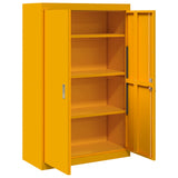 Storage Cabinet Mustard Yellow 90 x 40 x 140 cm Steel 3406163