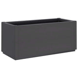 Garden Planter Dark Grey 80x36x35 cm PP 368777