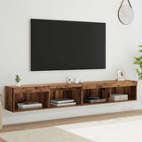 TV Cabinet Set 2 pcs Old Wood 100 x 30 x 30 cm Engineered Wood 882966
