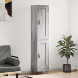 Highboard Grey Sonoma 34.5x34x180 cm Engineered Wood 3200431