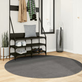 Rug IZA Short Pile Scandinavian Look Anthracite 160 cm 375436