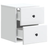 Wall-Mounted Bedside Cabinet 2 pcs White 34.5 x 33 x 40 cm 899146