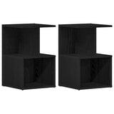 Bedside Cabinet 2 pcs Black Oak 35 x 35 x 55 cm Engineered Wood 862618