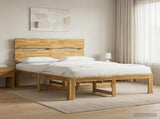 Double Bed Frame with Headboard ROSTOCK White 160 x 200 cm 3405493
